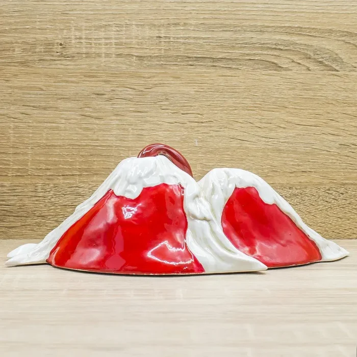 Scultura “La Napoli Misteriosa” Vesuvio con Mano Lava Macrì - immagine 3