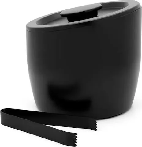 Secchiello Ghiaccio 2.5 Litri Doppia Parete Nero Opaco LV243003 – Leopold Vienna