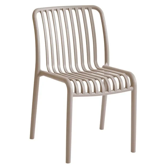 Sedia da giardino con doghe impilabile in polipropilene anti-uv – Gardenia Online