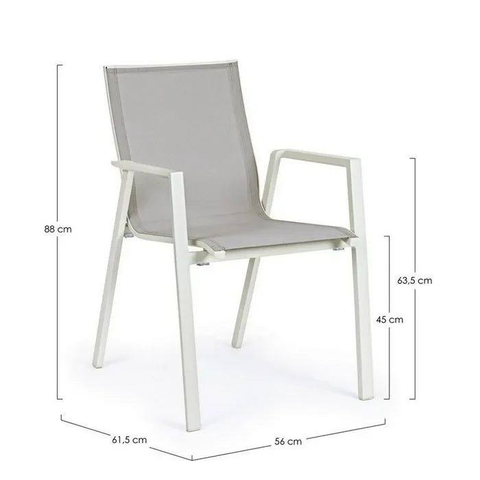 Sedia da giardino in alluminio – Krion - immagine 3