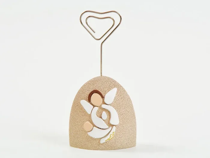 SEGNA POSTO ANGELO CUSTODE RESINA H10CM