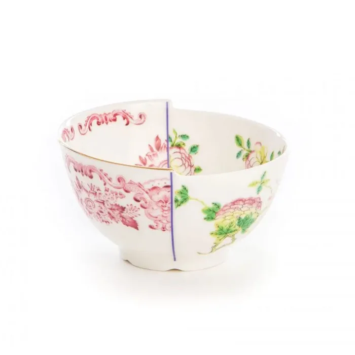 Seletti Ciotola Portafrutta Hybrid Olinda in Porcellana D10,5 cm