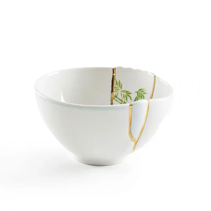 Seletti Ciotola Portafrutta Kintsugi in Porcellana D11,5 cm
