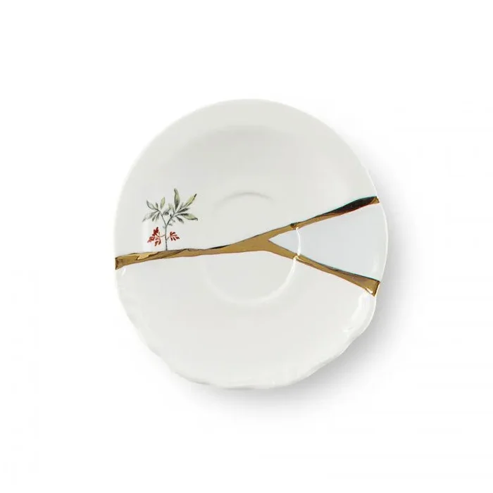 Seletti Tazzina da Caffè Kintsugi con Piattino in Porcellana - immagine 2