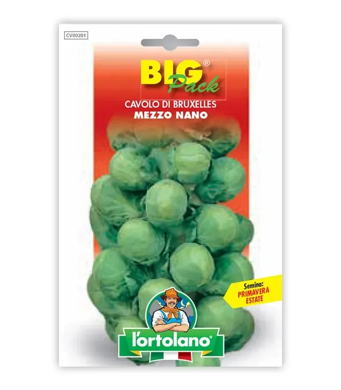 Semi da orto – Cavolo di Bruxelles Mezzo Nano