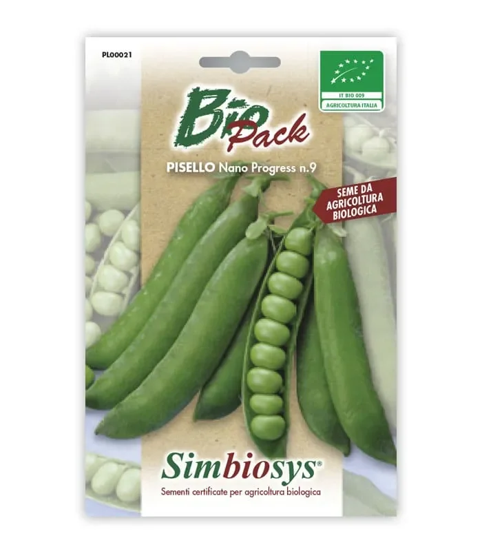 Semi da orto bio – Pisello Nano Progress 9 a grano rugoso