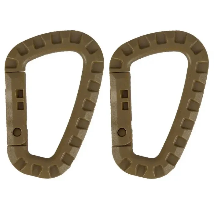 Set 2 pezzi di Moschettoni Mil-Tec Coyote Online ora