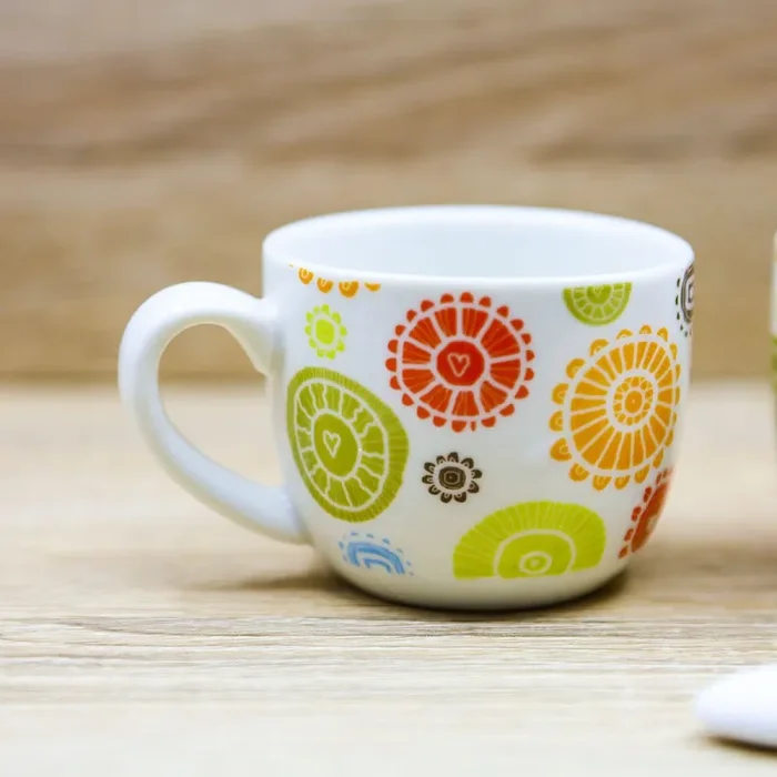 Set 2 Tazzine con Decori “Caffettino” Cuore Matto - immagine 2