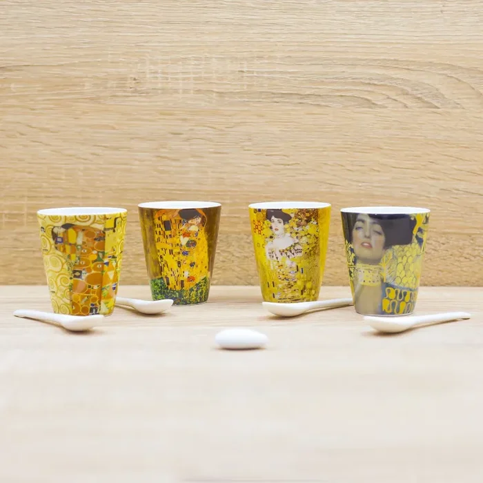 Set 4 Tazze Caffè Klimt Enesco