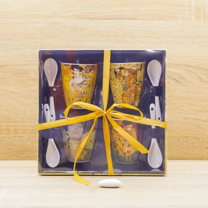 Set 4 Tazze Caffè Klimt Enesco - immagine 2