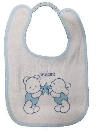 set 6 bavette neonato melanie art ba112 colore a scelta misura unica - immagine 3