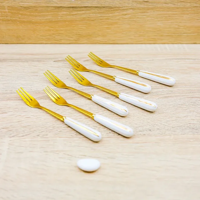 Set 6 Forchette “Linea Gold” Madrhélen