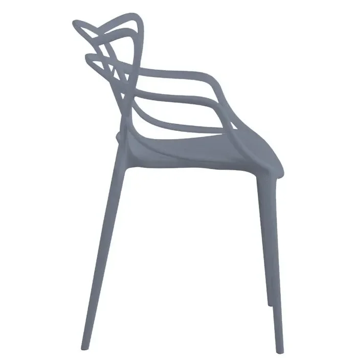 Set 6 sedie da giardino impilabili in polipropilene anti-uv – Alba Vendita calda online - immagine 3