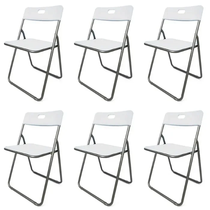 Set 6 sedie pieghevoli in ferro – Poli Wili