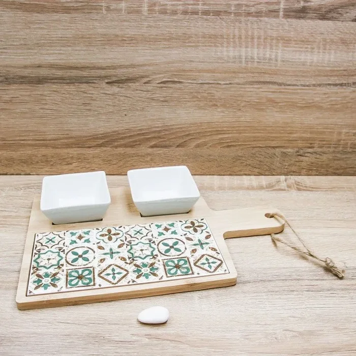 Set Aperitivo con Tagliere Decori Amalfi Cuore Matto Solidale