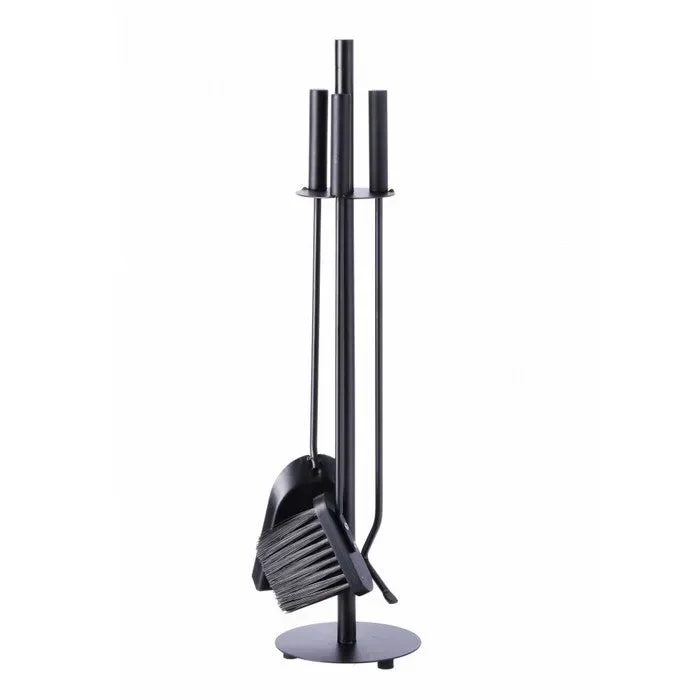 Set attrezzi per camino in ferro con supporto 72 cm In saldo
