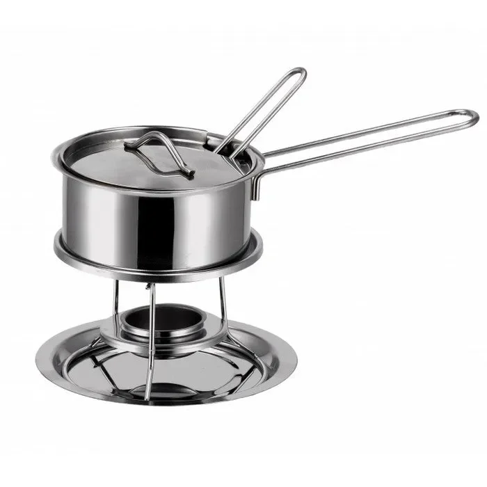 Set fonduta in acciaio