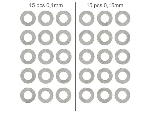 Set Spessori 0.10 e 0.15mm per Spessoramento Gearbox – Slong Airsoft
