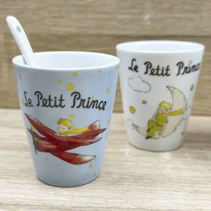 Set Tazzine Aereo e Luna Il Piccolo Principe - immagine 3