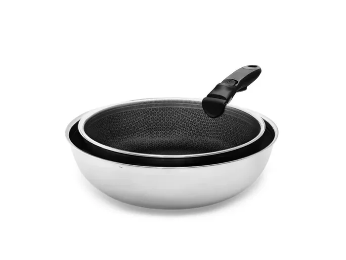 SET WOK+SAUTÉ CON MANICO RIMOVIBILE – 2 PZ