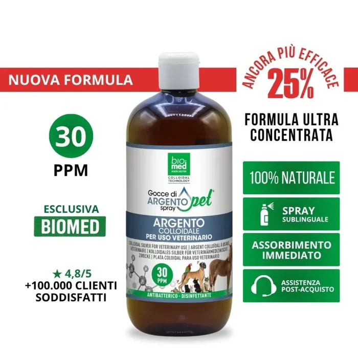 SilverPET – Argento Colloidale Spray Veterinario Biomed | 500ml