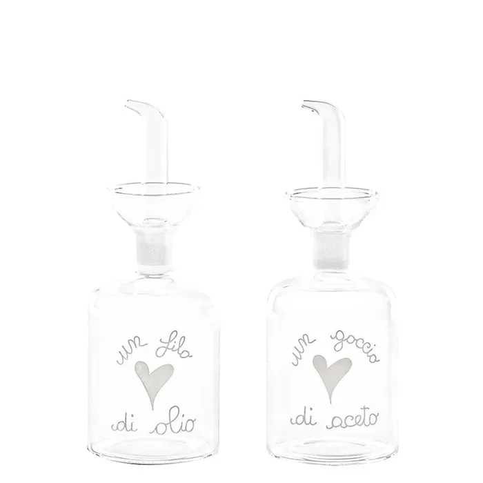 Simple Day set 2 Bottiglie Un Filo di Olio e Un Goccio di Aceto 2x250ml - immagine 2
