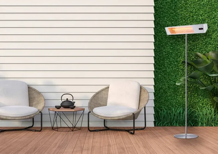 SINED Caldo Ira Inox Palo Wifi Lampada Riscaldante Wifi Esterna Da 2000 Con Kit Completo Di Palo - immagine 2