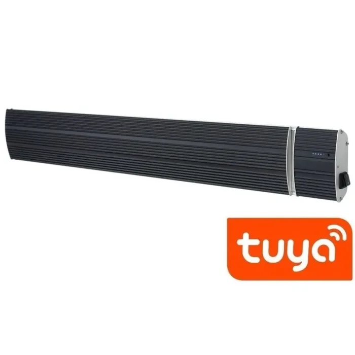 SINED Calore Nero 3200 Wifi Radiatore Infrarosso Wifi Per Esterno In Alluminio Da 3200w Nero