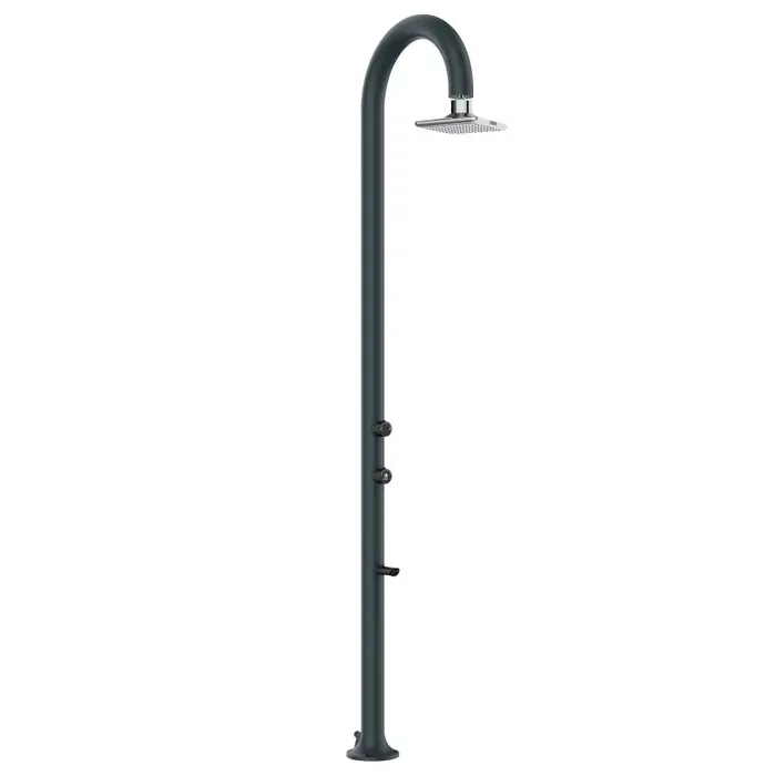 SINED Luna Alu Grigia Led Doccia In Alluminio Doppio Attacco Dacqua Con Soffione Iswitch Led Grigio Vendita calda online