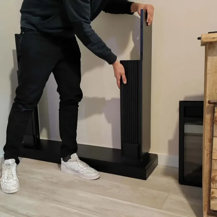 SINED Mpc Cornice Camino Lipari Nero Nero Profondo Cornice Caminetti Lipari Nero - immagine 2