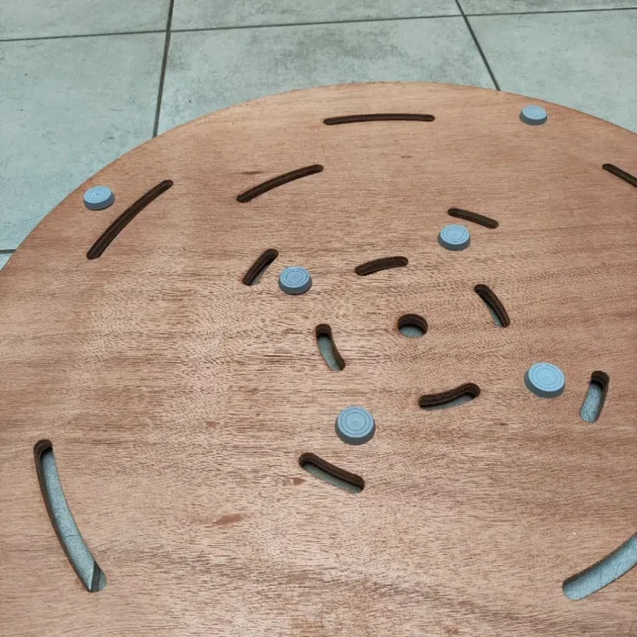 SINED Piatto Doccia Okume Tondo Pedana Rotonda In Legno Okume Rosa - immagine 3