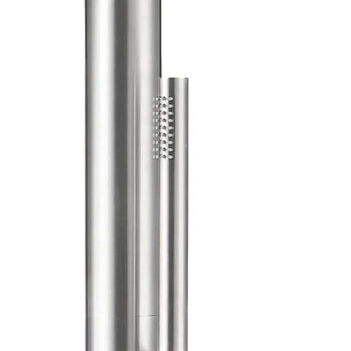 SINED Sassari Doccia Per Esterni In Acciaio 316l Con Miscelatore e Doccino Inox Satinato - immagine 3