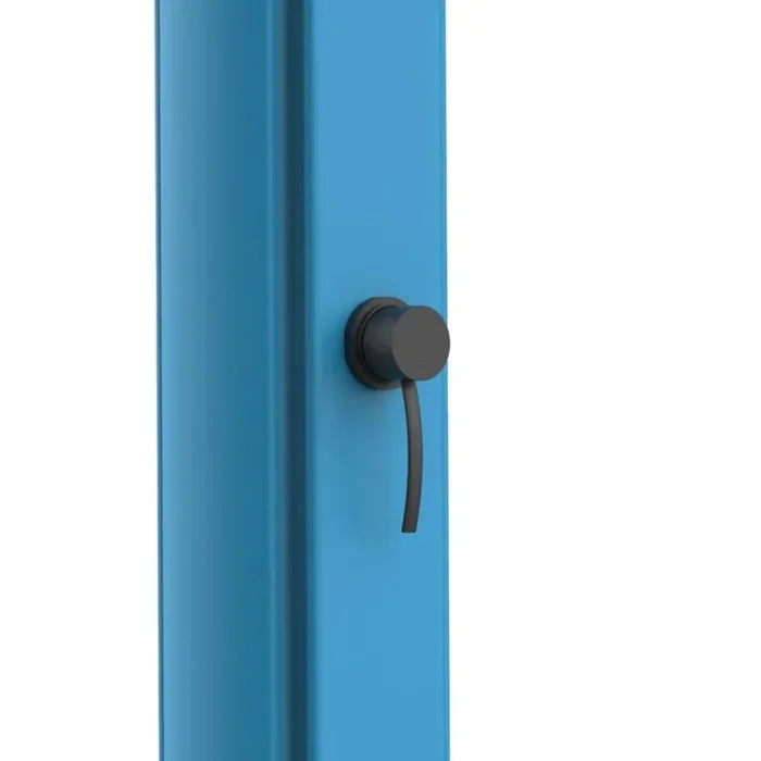 SINED Sole Xxl Doccia Riscaldamento Solare Grande Curva Con Lavapiedi e Soffione Blu - immagine 3