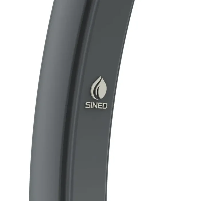 SINED Sole Xxl Doccia Riscaldamento Solare In Polietilene Serbatoio 40 Lt Grigia - immagine 2