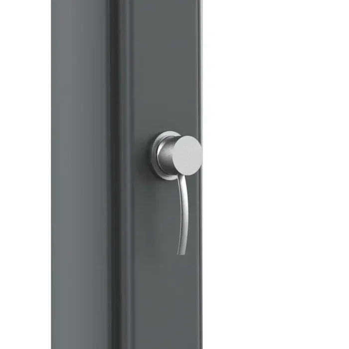 SINED Sole Xxl Doccia Riscaldamento Solare In Polietilene Serbatoio 40 Lt Grigia - immagine 3