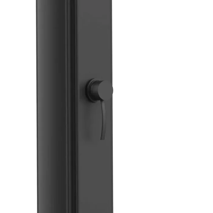 SINED Sole Xxl Doccia Solare Curva Per Giardino Con Lavapiedi Filtro Anticalcare Nera - immagine 3