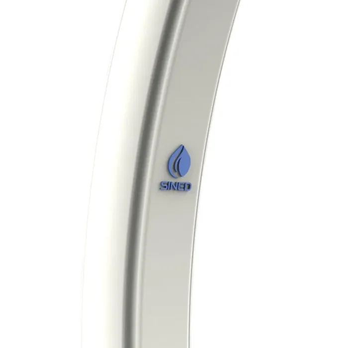 SINED Sole Xxl Doccia Solare Curva Serbatoio 40 Lt Filtro Anticalcare Bianca - immagine 2