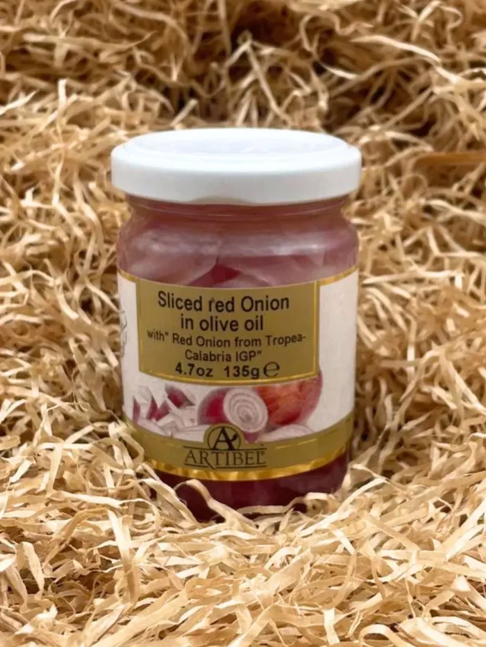 SLICED RED ONION IN OLIVE OIL WITH “RED ONION FROM TROPEA-CALABRIA IGP” – ARTIBEL SRL – 4.7 OZ (135 GR) Online ora