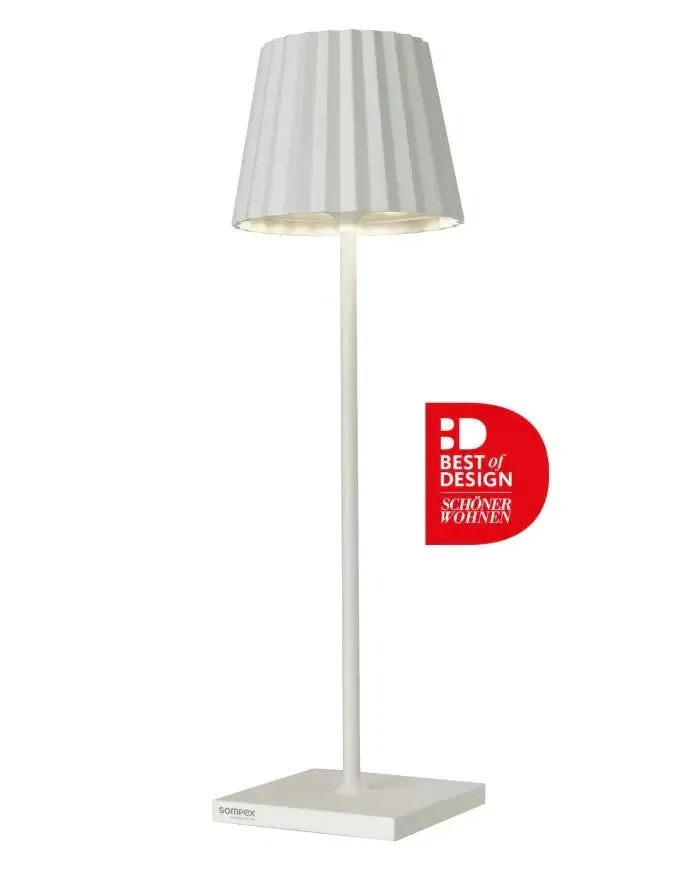 Sompex Troll 2.0 Lampada Ricaricabile per Esterni Bianco