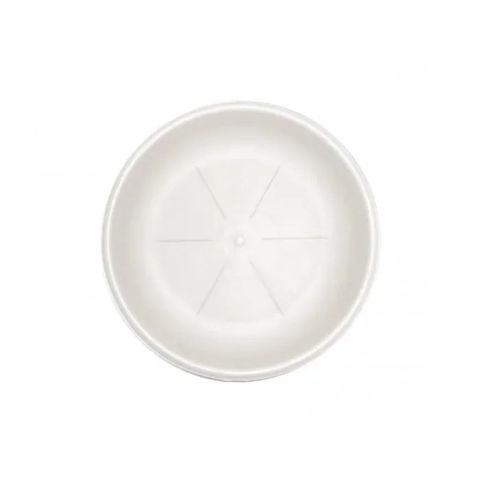 Sottovaso rotondo bianco – Terra