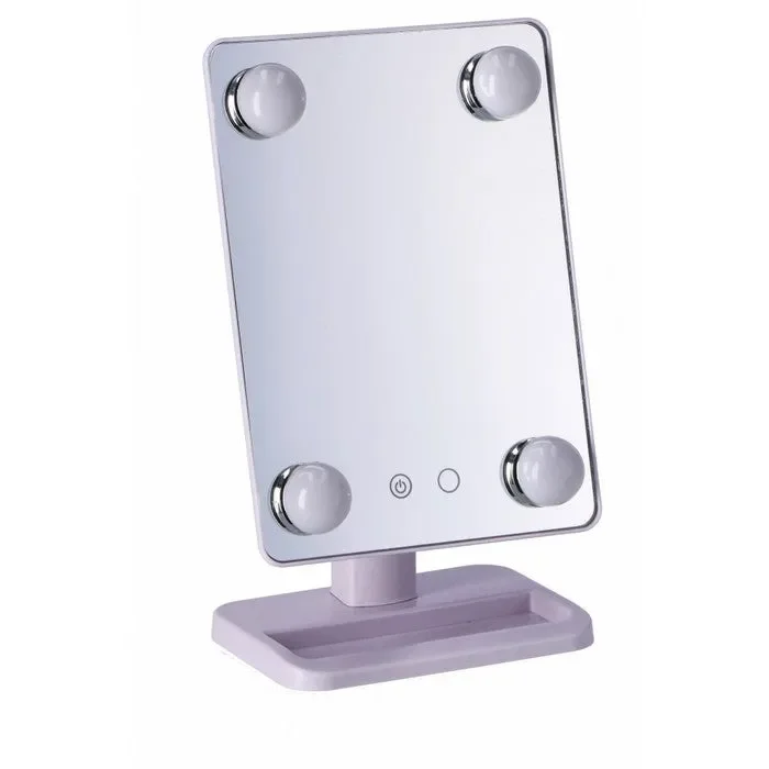 Specchio girevole con 4 LED In saldo