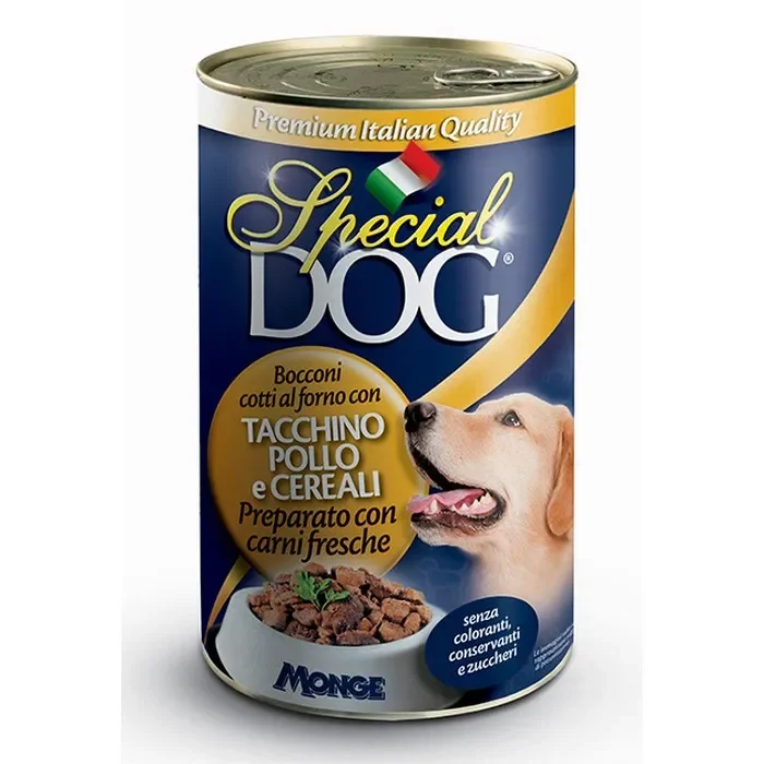 Special Dog All Breeds Adult Bocconi con Tacchino, Pollo e Cereali
