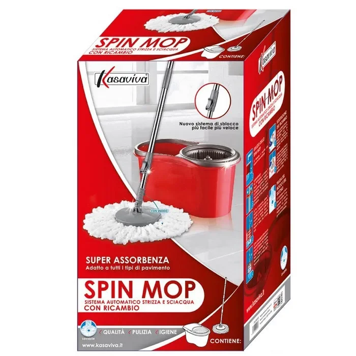 Spin mop con ricambi rosso Vendita calda - immagine 2