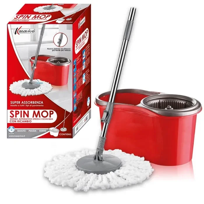 Spin mop con ricambi rosso Vendita calda - immagine 3