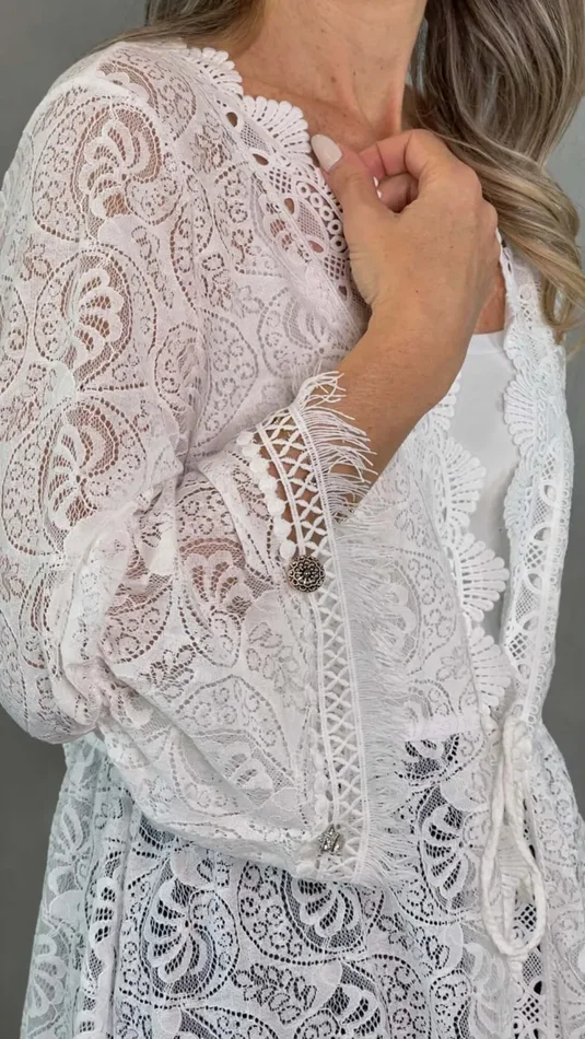 SPOLVERINO IN PIZZO SANGALLO Moda - immagine 3