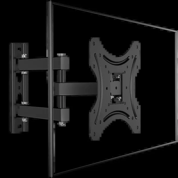 Staffa per TV 17″-43″ inclinabile e girevole, nera STE322-B - immagine 3