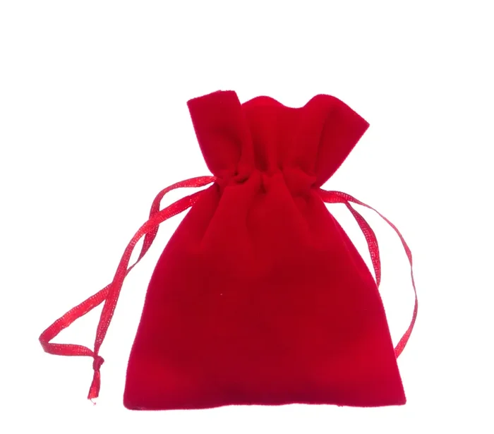 Star Import Italy Sacchetto Velluto Rosso 8 x 10 Cm 12 Pz