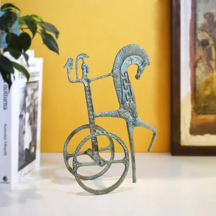 Statuetta in Bronzo di Biga Greca