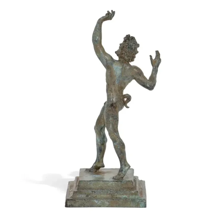 Statuetta in bronzo Fauno Danzante di Pompei In saldo - immagine 3