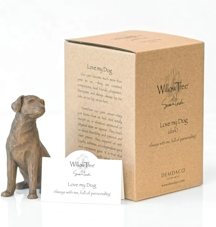 Statuina Cane Nero Willow Tree - immagine 2